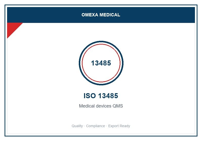 ISO 13485 quality system certificate visual