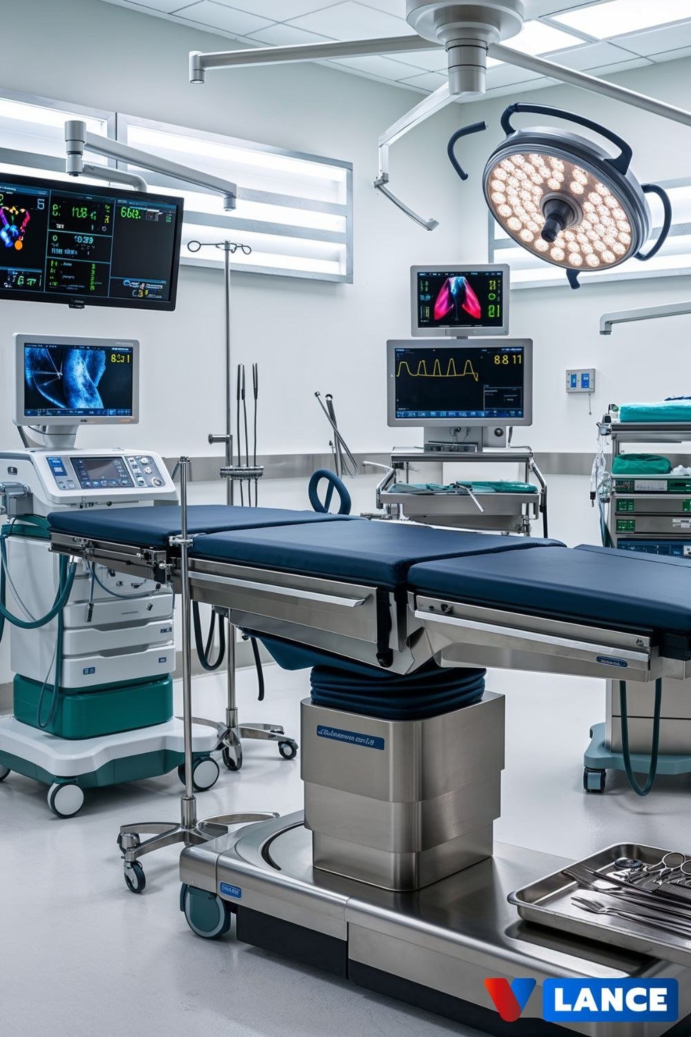 Fully equipped operating theatre with Omexa-compatible systems
